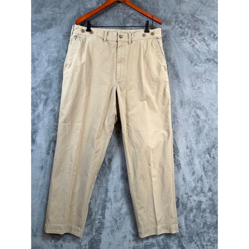 Vintage C.C. Filson Pants Mens 38x32 (36x30) Dry Shelter Cloth Khaki Chino Work